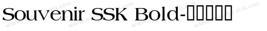 Souvenir SSK Bold字体转换